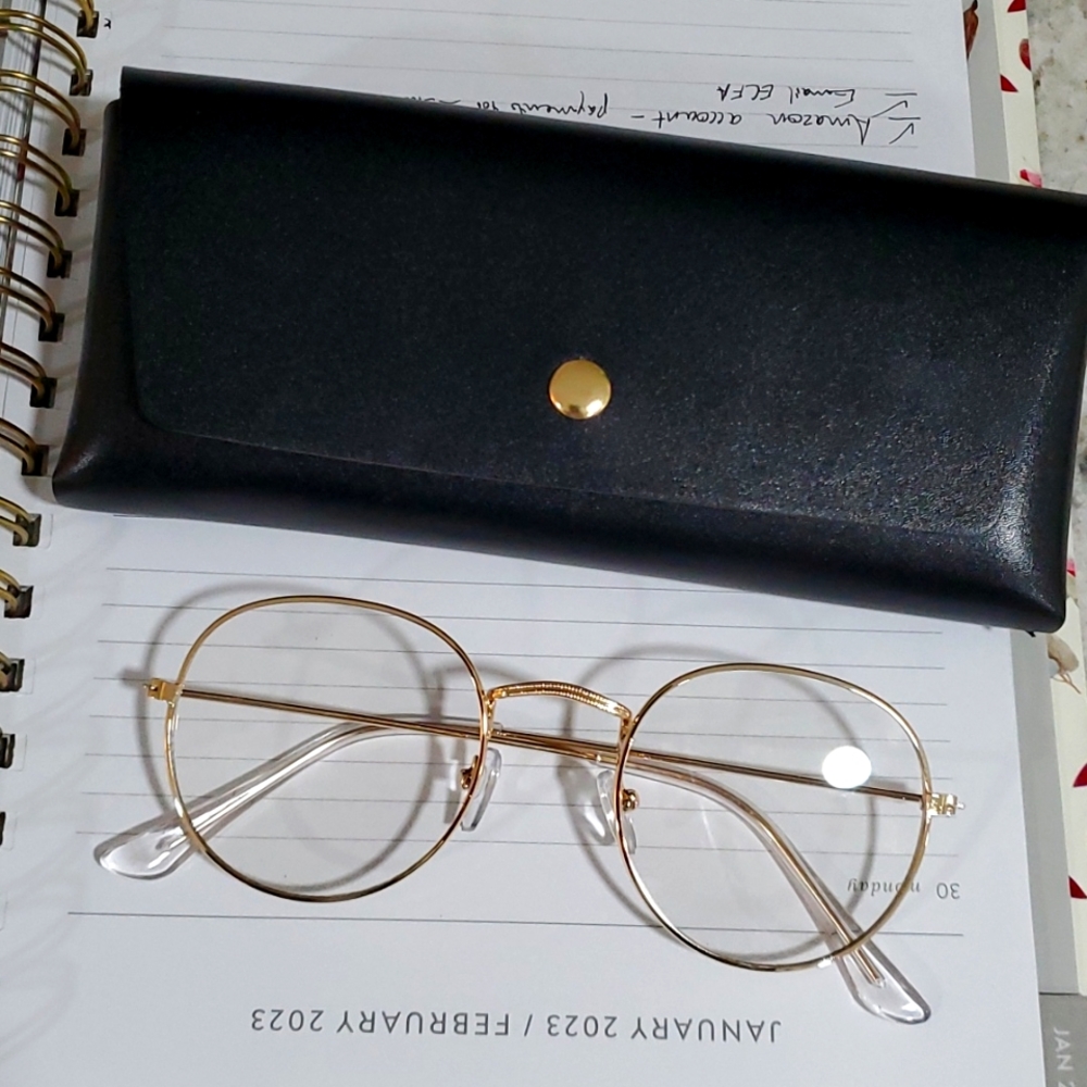 Blue Light Oval Oversized Computer Fashion Glasses
